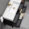 Modern Black Bathroom Vanity, 48